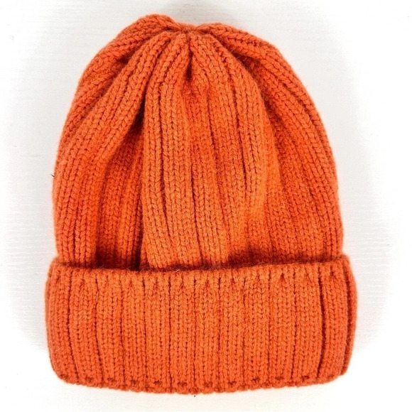 Bold Orange Hat Attack Color Story Knit Beanie - Picture 2 of 6